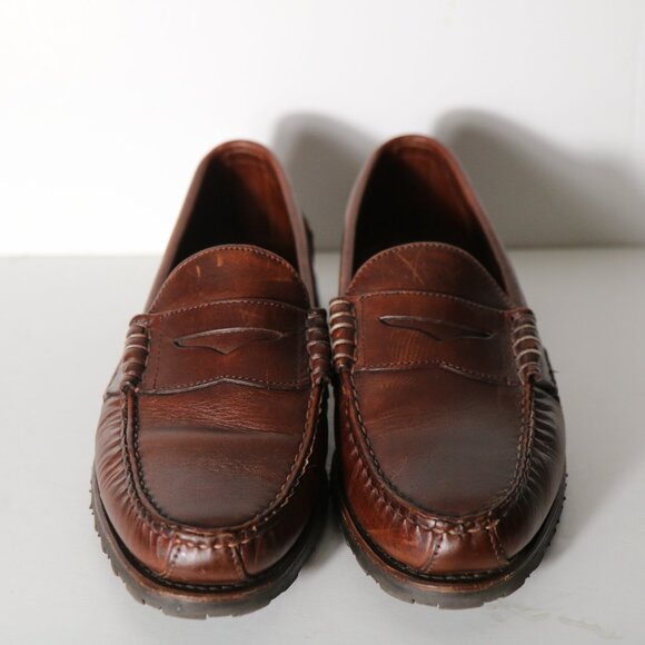 Allen Edmonds Rockland Penny Loafers Mens 9.5D Brown Leather Slip On Classic main image 4